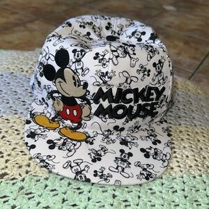 Disney Mickey Mouse Flat Brim SnapBack Hat Cap